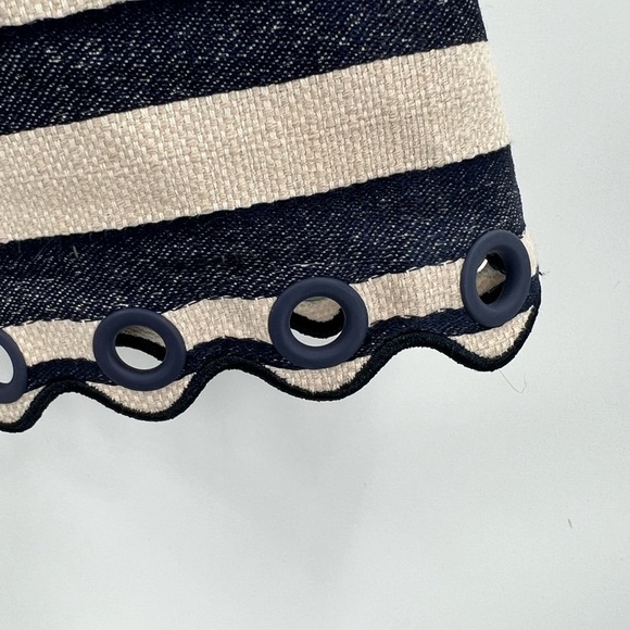 J. Crew striped dress sleeveless fit flare size 2 - Picture 4 of 12